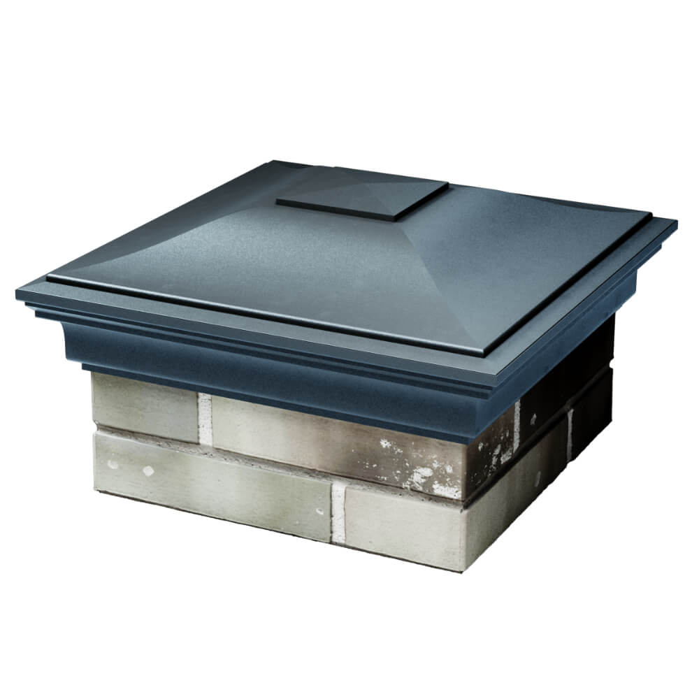 Колпак Zking Монблан Серый на столб 1.5х1.5 кирпича (385х385мм) в Невинномысске фото