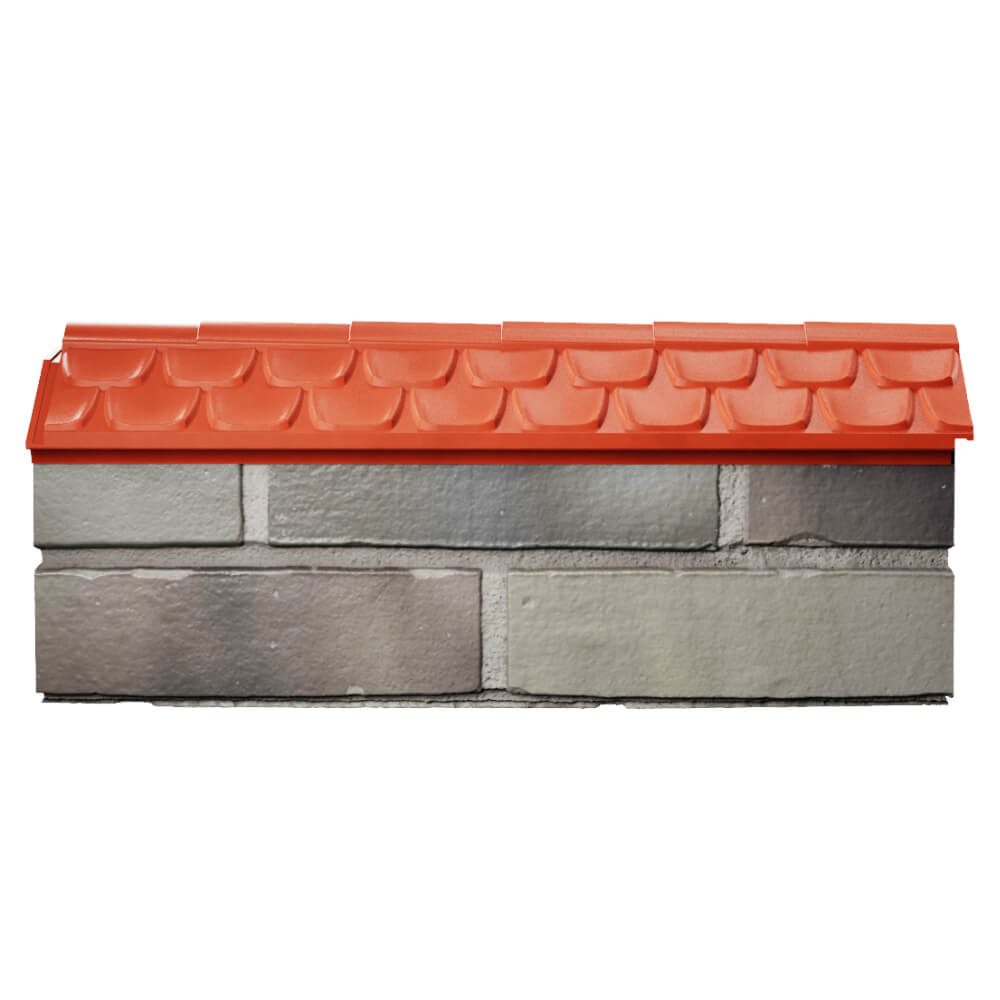 Парапет Zking Эльбрус Красный с посадкой на 0.5 кирпича (130мм) в Невинномысске фото