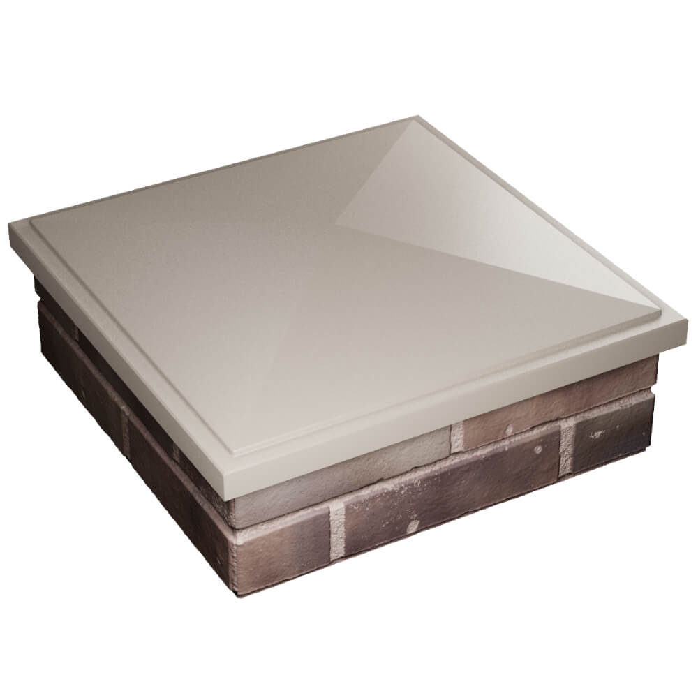 Колпак Zking БонаМоно Бежевый на столб 2х2 кирпича (515х515, 530х530мм) в Невинномысске фото