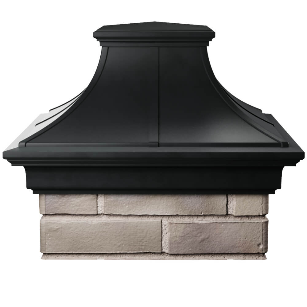 Колпак Zking Монблан Премиум Черный на столб 1.5х1.5 кирпича (385х385мм) Невинномысск фото