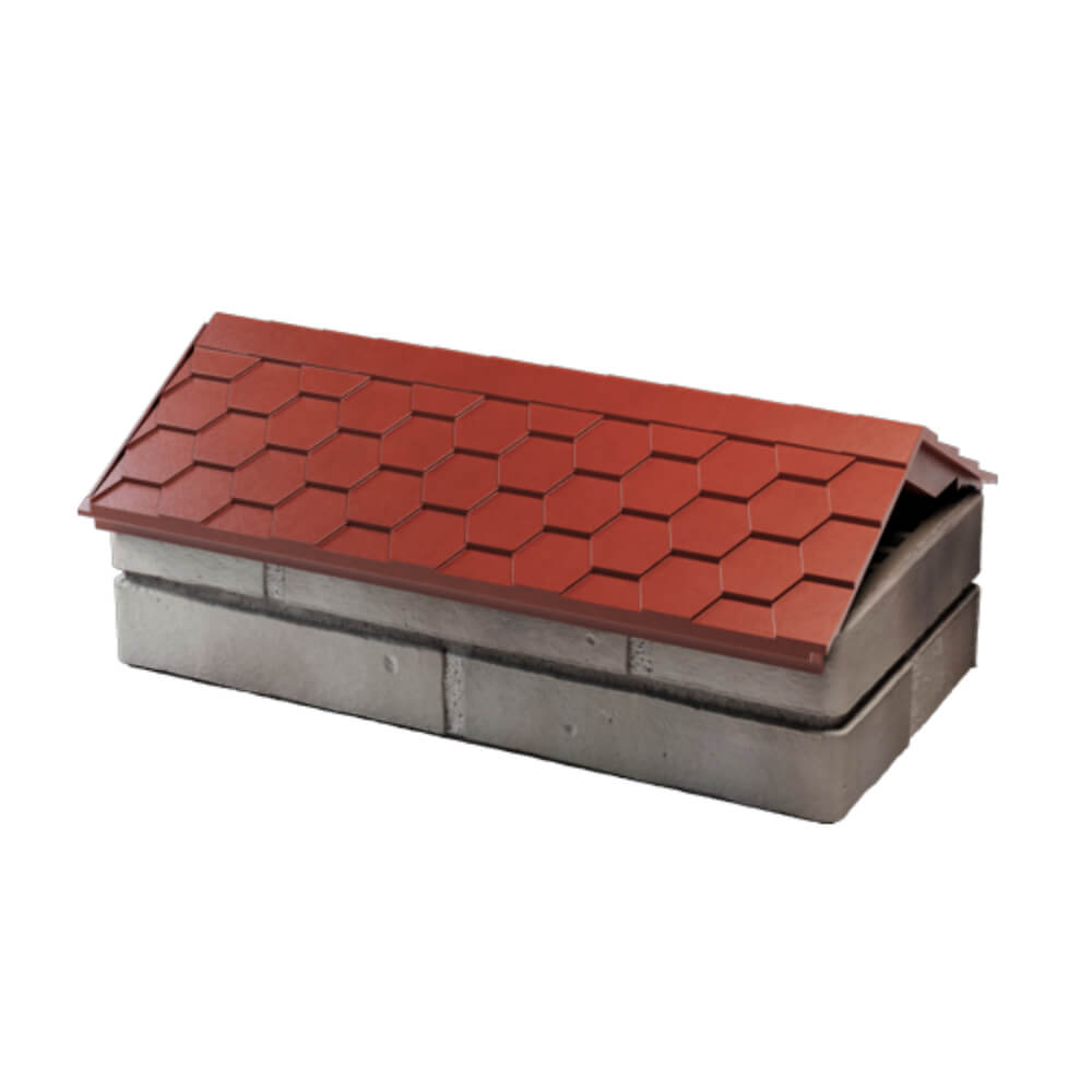 Парапет Zking Эверест Красный с посадкой на 1 кирпич (200/225/255мм) в Невинномысске фото