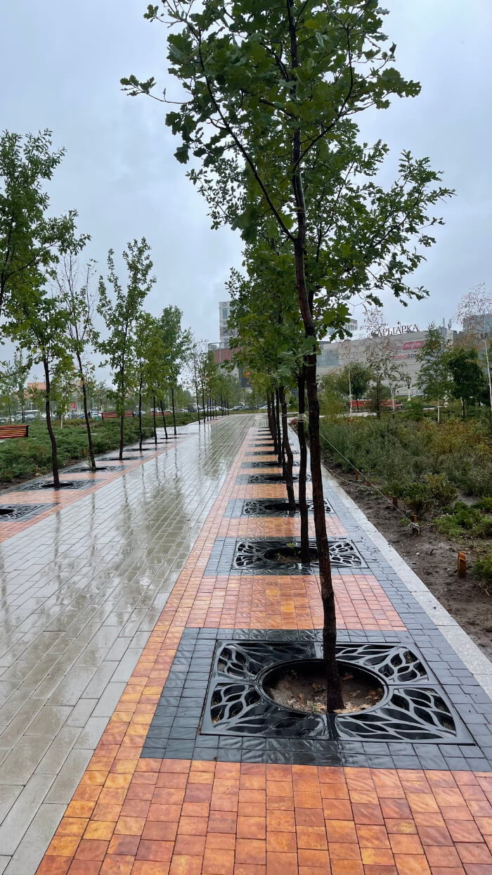 Приствольная решетка для дерева ZKING CRUST 1.2х1.2м Черная в Невинномысске фото