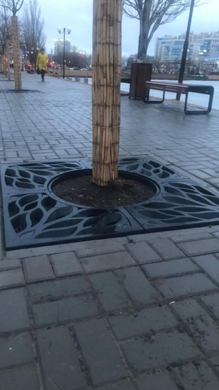 Приствольная решетка для дерева ZKING CRUST 1.2х1.2м Черная в Невинномысске фото