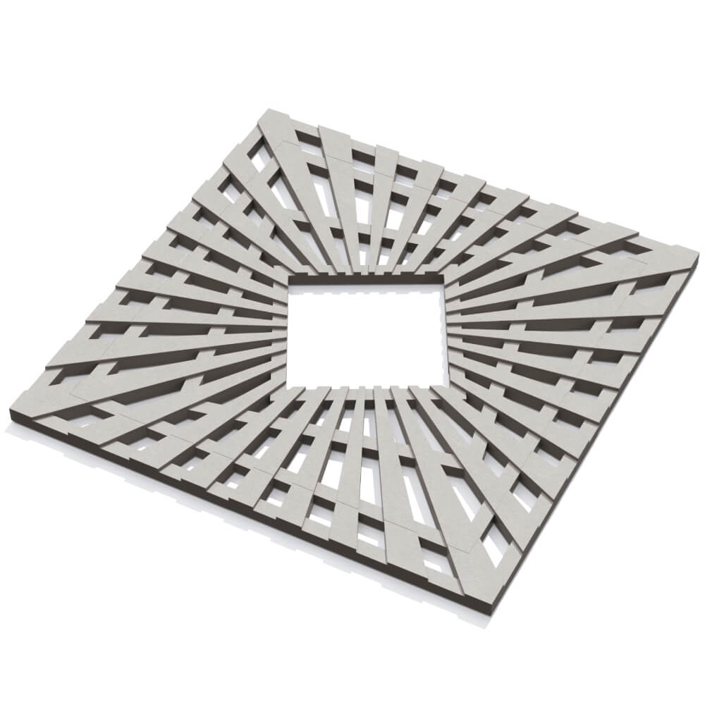 Приствольная решетка для дерева ZKING ATMOSPHERE 1.2х1.2м Бежевая в Невинномысске фото