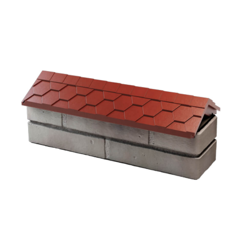 Парапет Zking Эверест Красный с посадкой на 0.5 кирпича (130мм) в Невинномысске фото