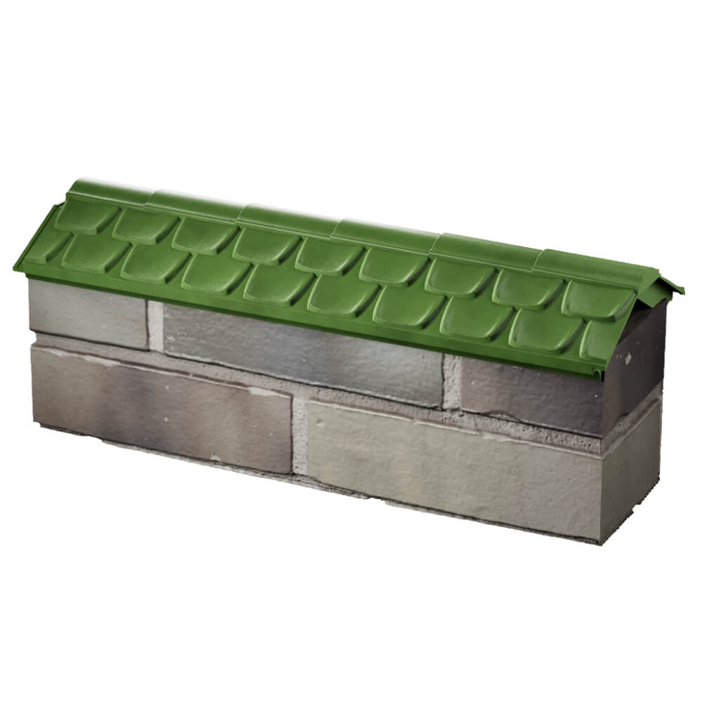 Парапет Zking Эльбрус Зеленый с посадкой на 0.5 кирпича (130мм) в Невинномысске фото