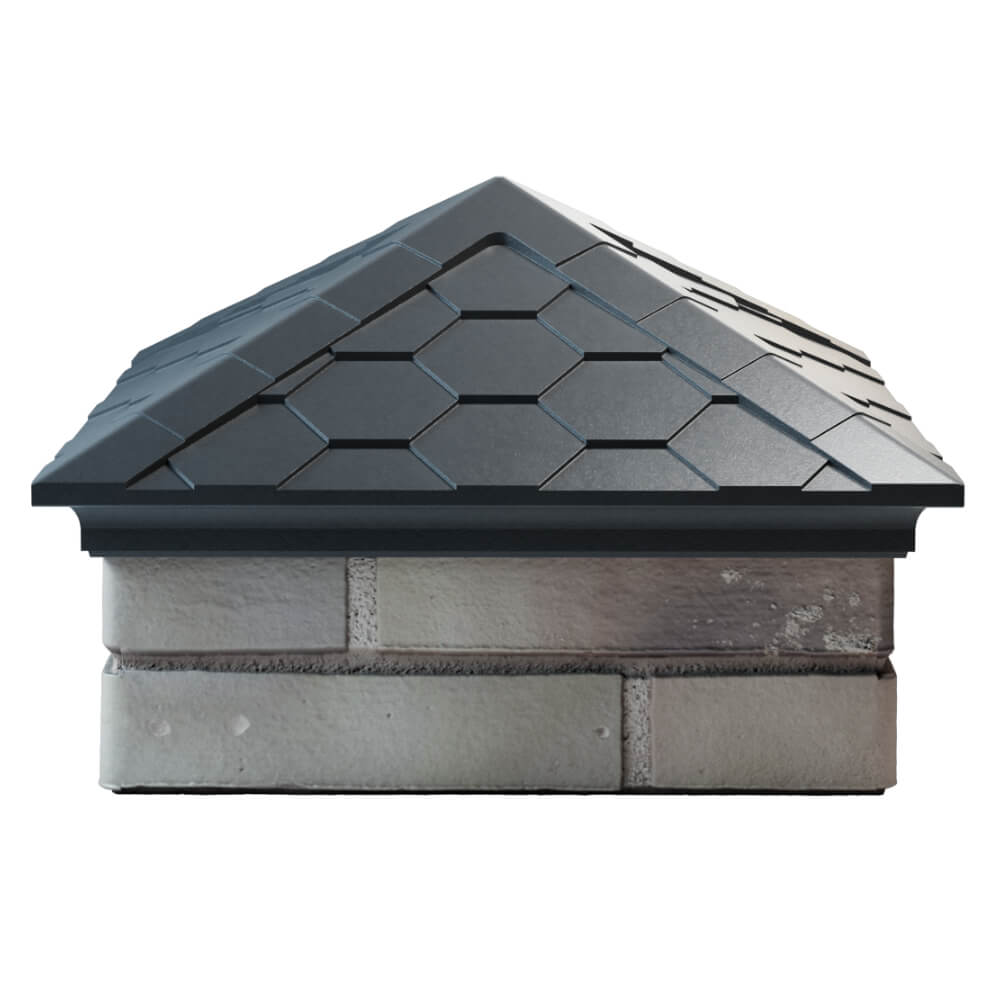 Колпак Zking Эверест Серый на столб 1.5х1.5 кирпича (390х390мм) Невинномысск фото