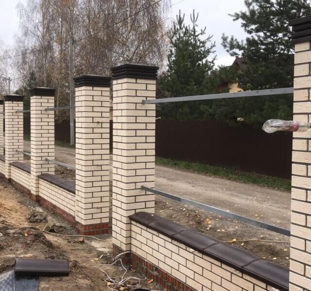 Колпак Zking Бона ХайТек Коричневый на столб 1.5х1.5 кирпича (385х385мм) в Невинномысске фото