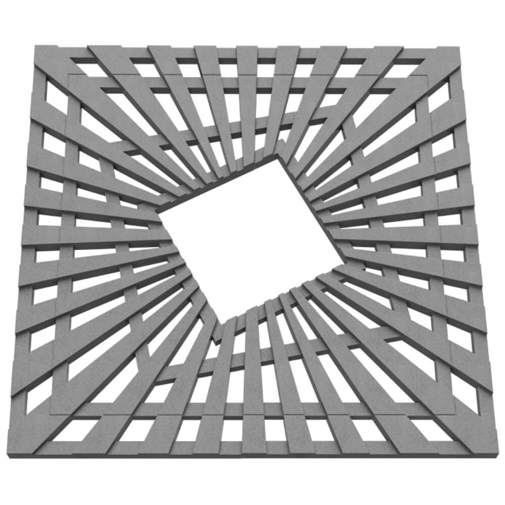 Приствольная решетка для дерева ZKING ATMOSPHERE 1.2х1.2м Серая в Невинномысске фото