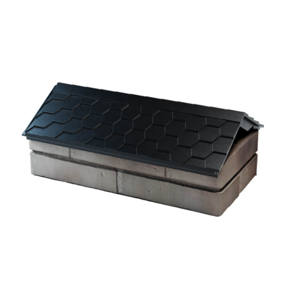 Парапет Zking Эверест Черный с посадкой на 1 кирпич (200/225/255мм) в Невинномысске фото