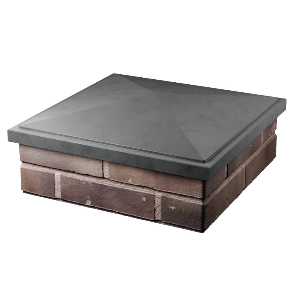 Колпак Zking БонаМоно Серый на столб 2х2 кирпича (515х515, 530х530мм) в Невинномысске фото