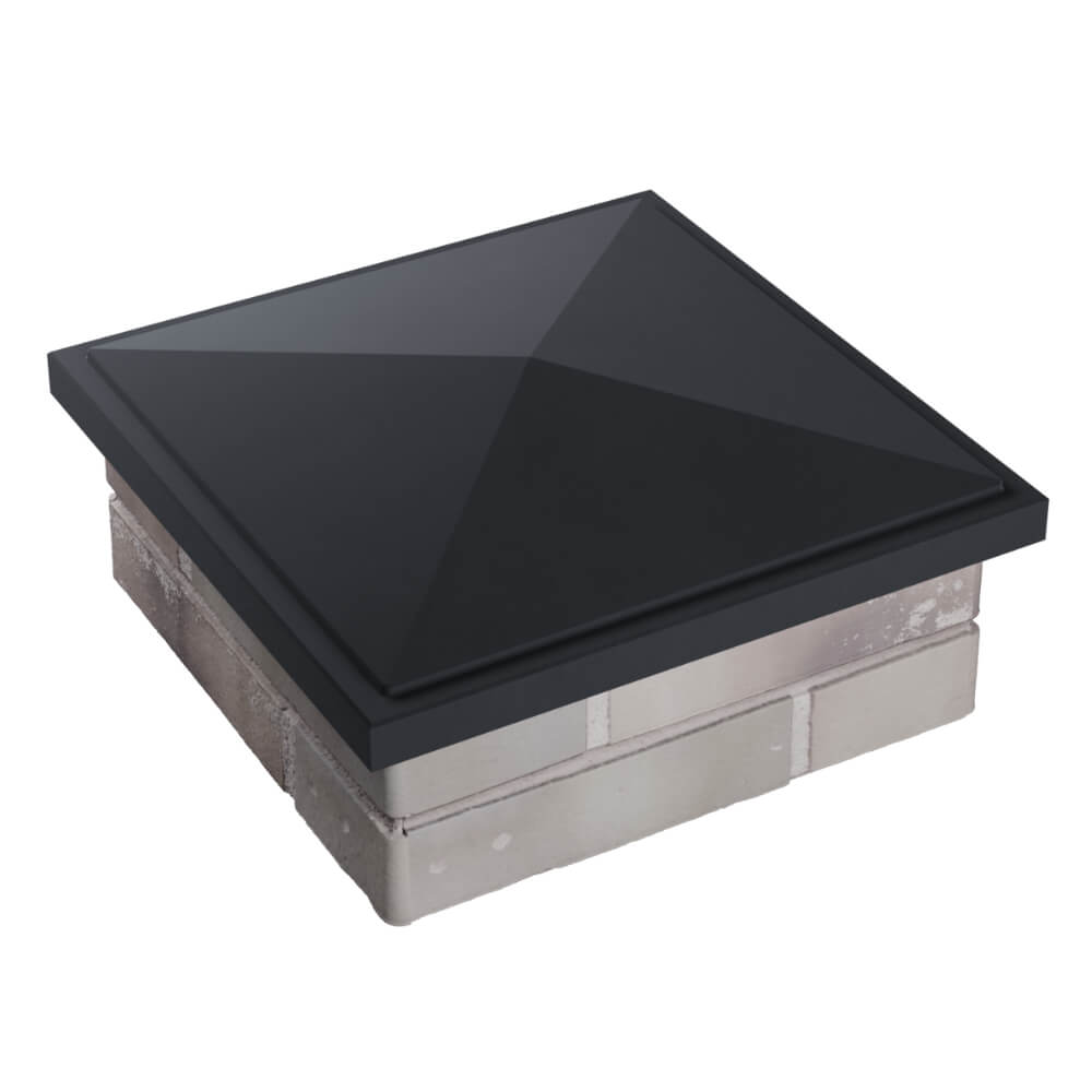 Колпак Zking БонаМоно Серый на столб 1.5х1.5 кирпича (385х385, 400х400мм) в Невинномысске фото