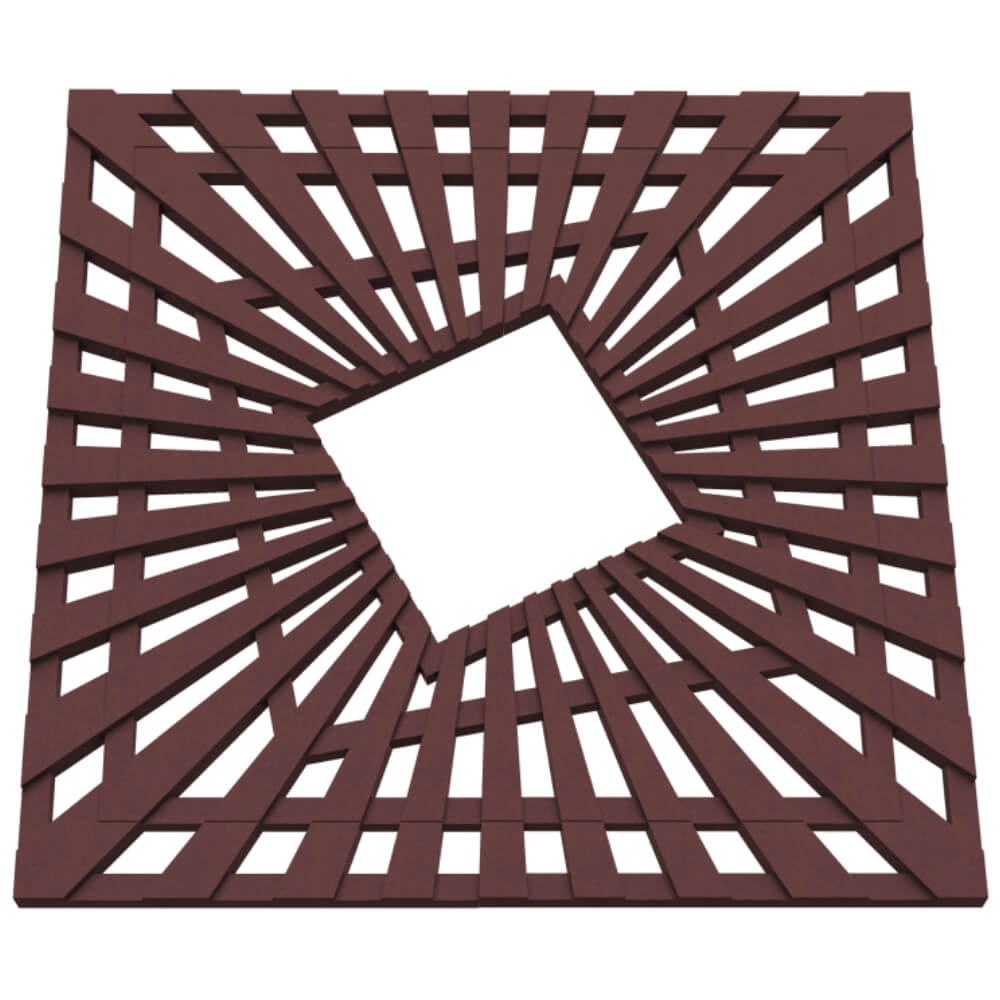 Приствольная решетка для дерева ZKING ATMOSPHERE 1.2х1.2м Коричневая в Невинномысске фото