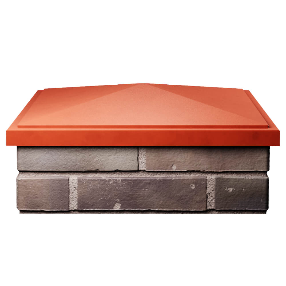 Колпак Zking БонаМоно Красный на столб 2х2 кирпича (515х515, 530х530мм) Невинномысск фото