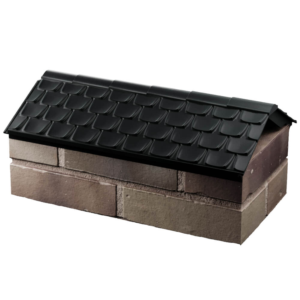 Парапет Zking Эльбрус Черный с посадкой на 1 кирпич (255мм) в Невинномысске фото