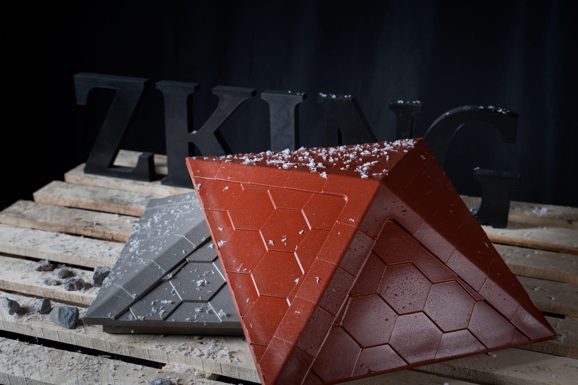 Колпак Zking Эверест Красный на столб 1.5х1.5 кирпича (390х390мм) в Невинномысске фото