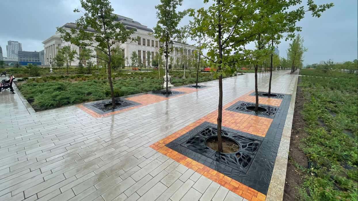 Приствольная решетка для дерева ZKING CRUST 1.2х1.2м Черная в Невинномысске фото