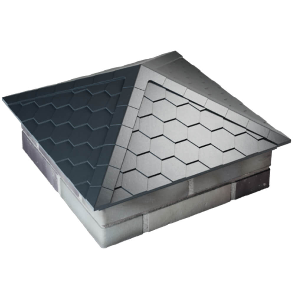 Колпак Zking Эверест Серый на столб 2х2 кирпича (535х535мм) Невинномысск фото