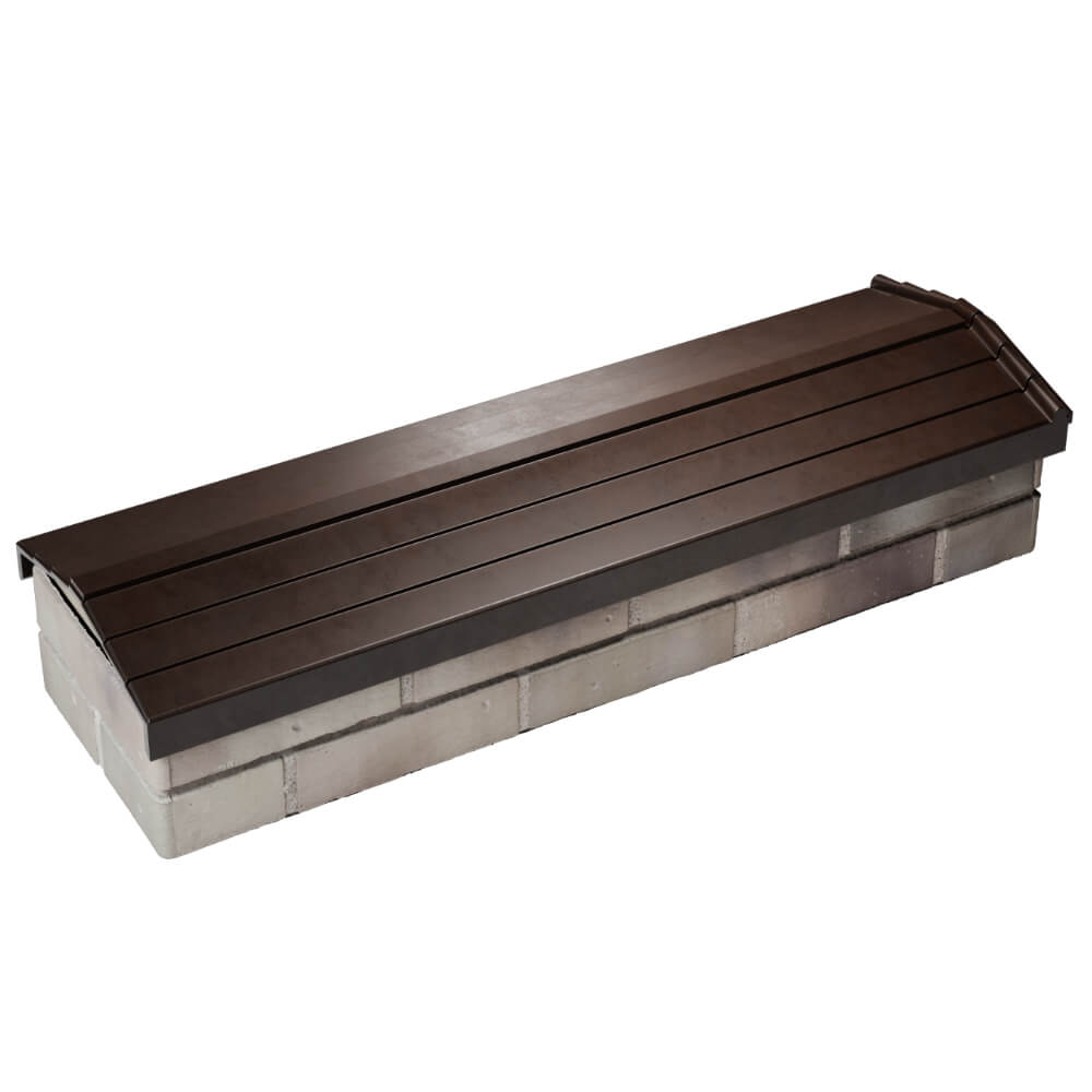 Парапет Zking Бона ХайТек Коричневый посадка на 0.5 кирпича (130мм) в Невинномысске фото