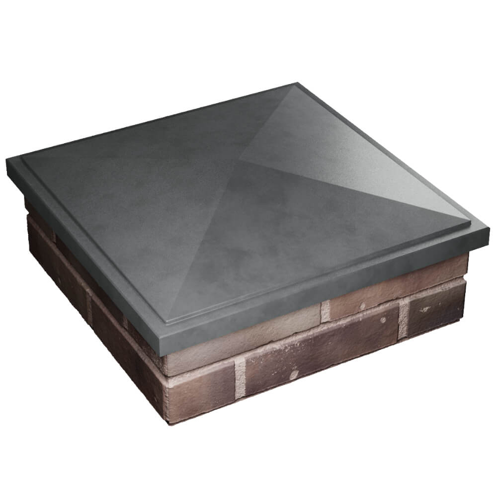 Колпак Zking БонаМоно Серый на столб 2х2 кирпича (515х515, 530х530мм) в Невинномысске фото