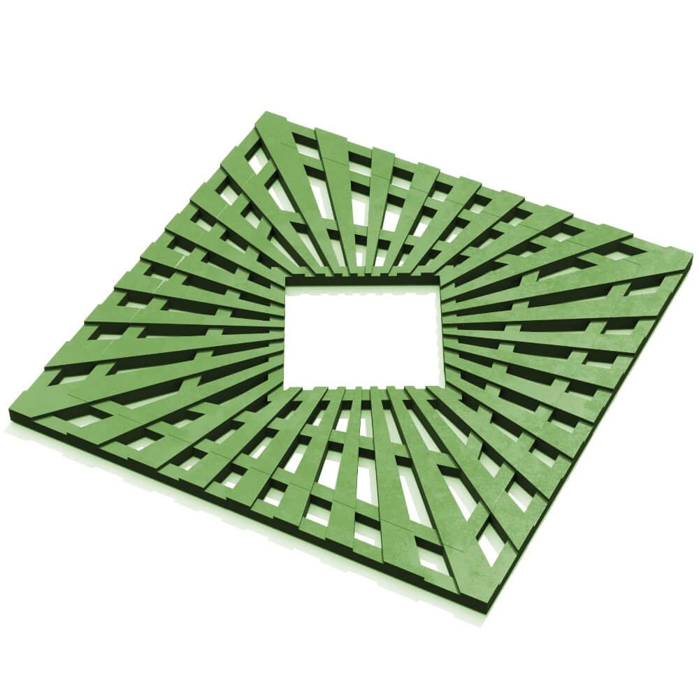 Приствольная решетка для дерева ZKING ATMOSPHERE 1.2х1.2м Зеленая в Невинномысске фото