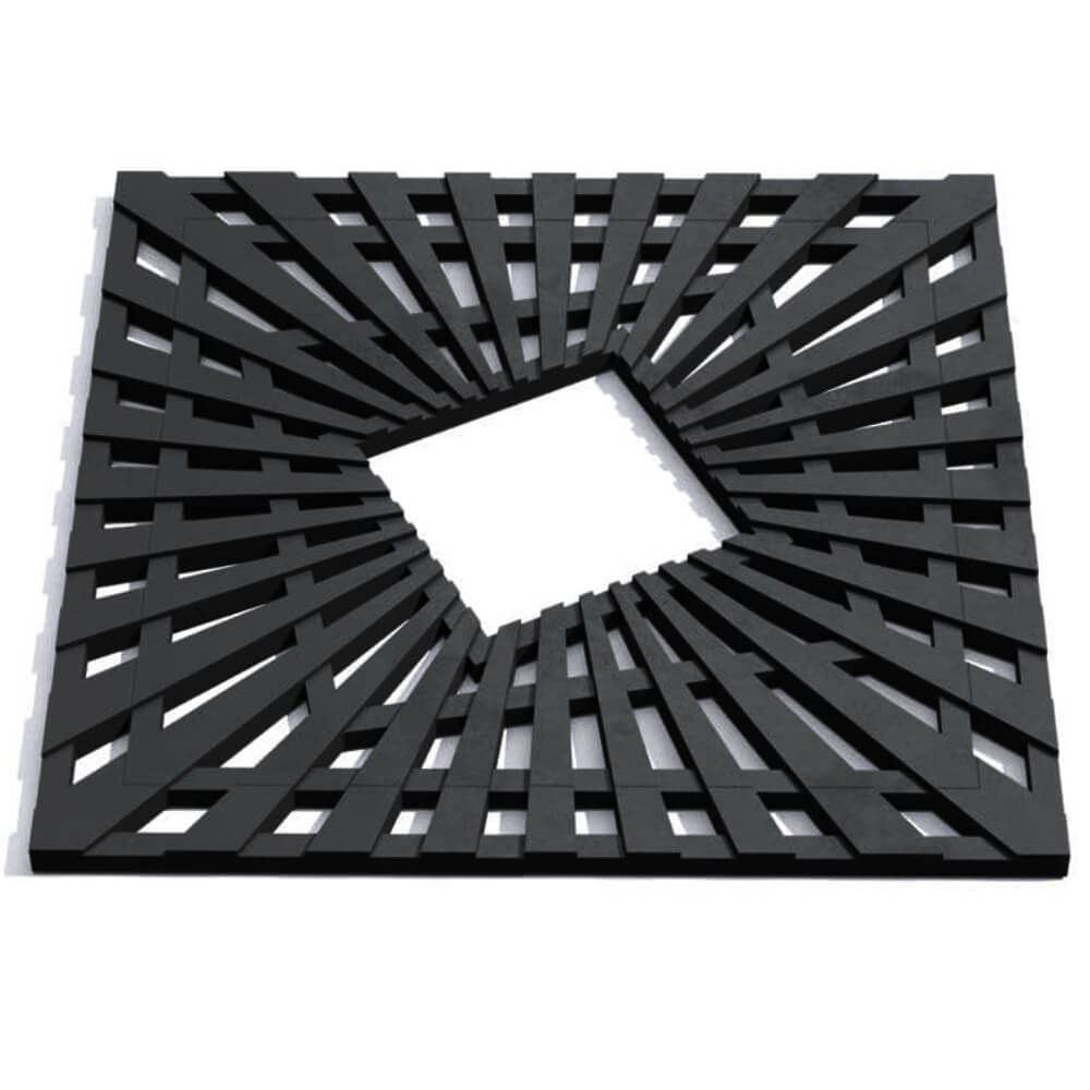 Приствольная решетка для дерева ZKING ATMOSPHERE 1.2х1.2м Черная Невинномысск фото