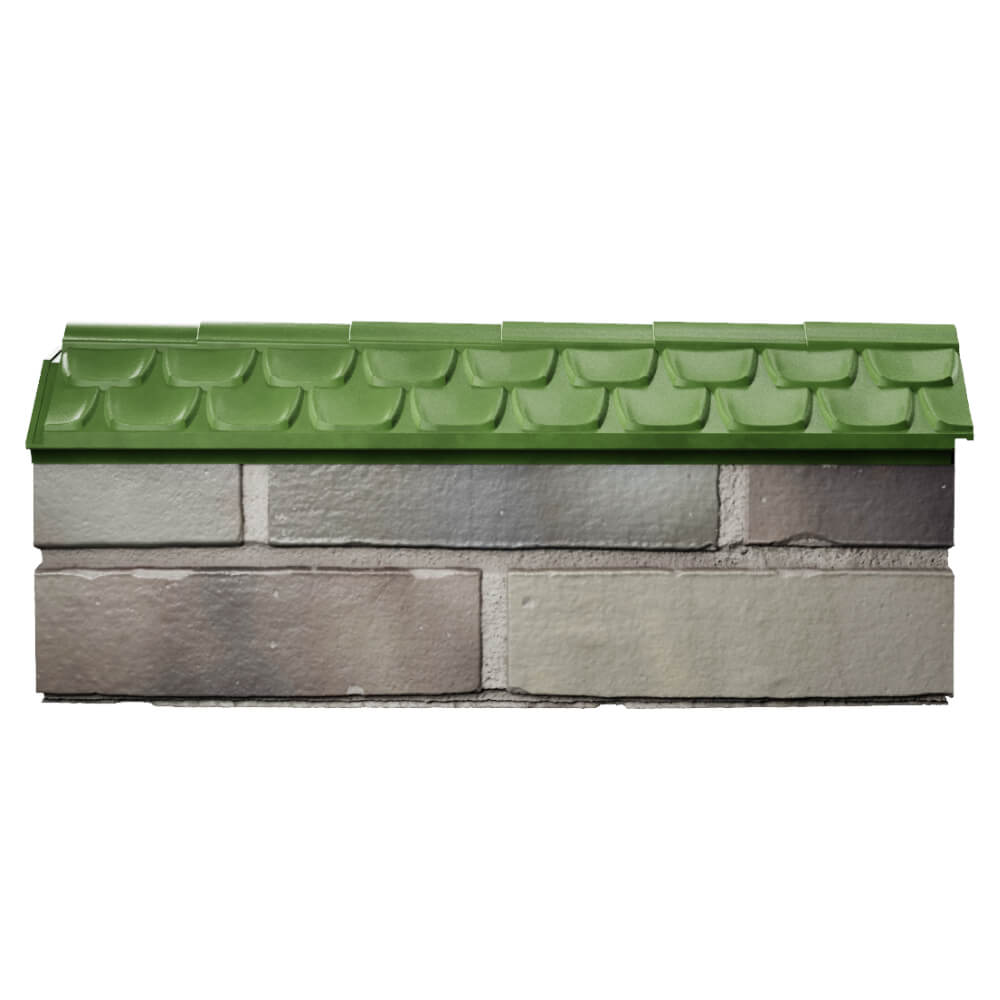 Парапет Zking Эльбрус Зеленый с посадкой на 0.5 кирпича (130мм) в Невинномысске фото