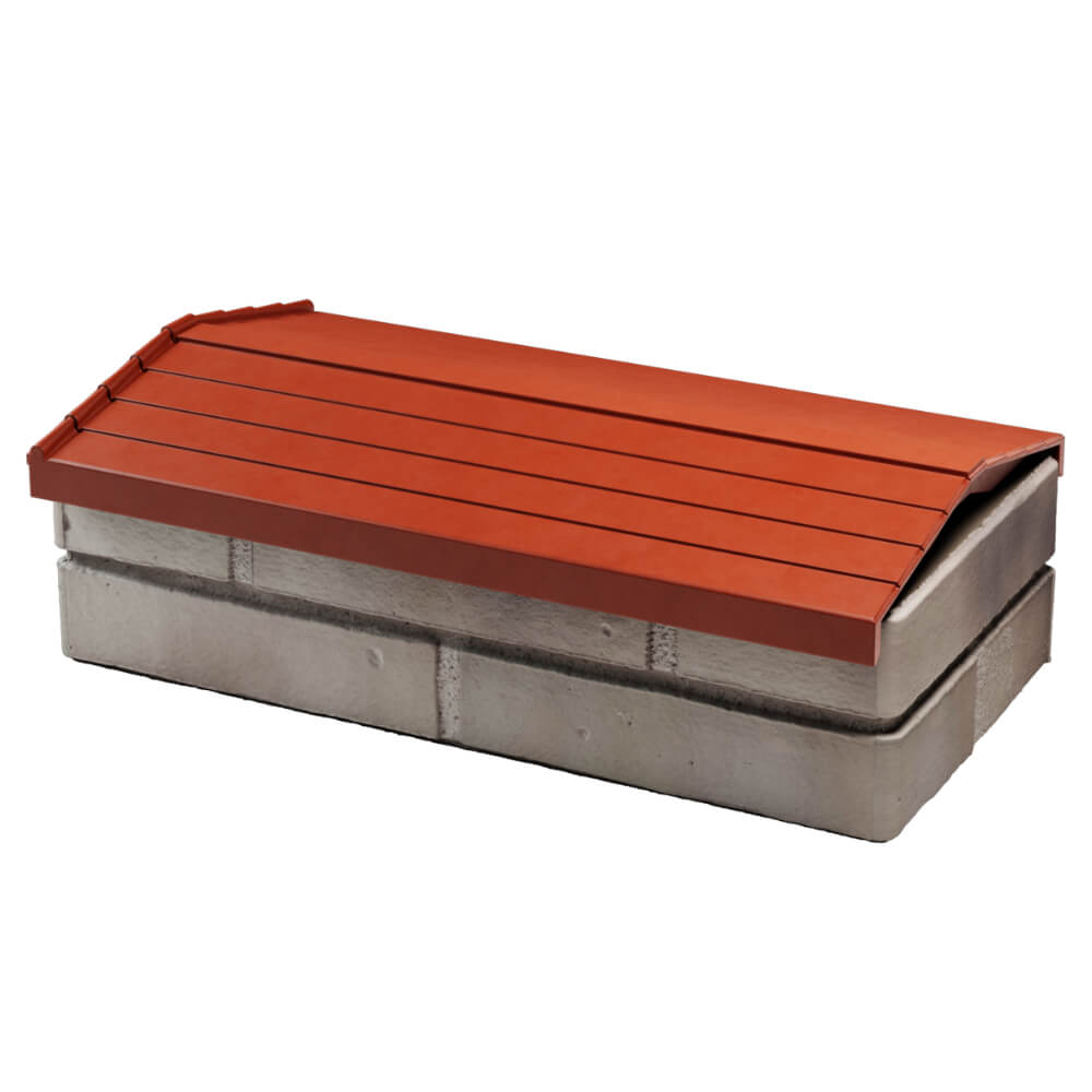 Парапет Zking Бона ХайТек Красный с посадкой на 1 кирпич (200/225/255мм) в Невинномысске фото