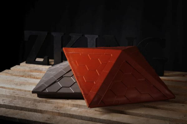 Колпак Zking Эверест Красный на столб 1.5х1.5 кирпича (390х390мм) в Невинномысске фото