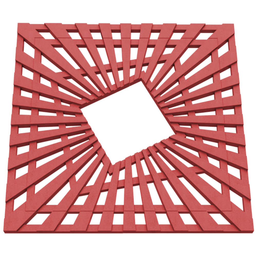 Приствольная решетка для дерева ZKING ATMOSPHERE 1.2х1.2м Красная в Невинномысске фото