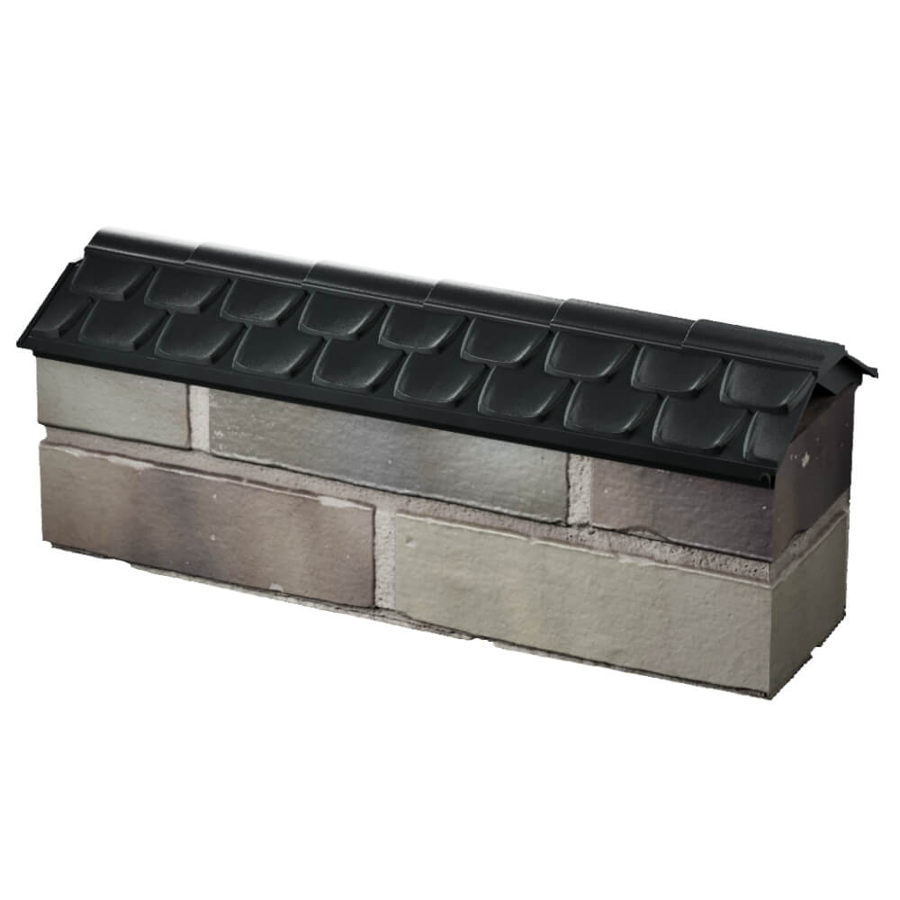 Парапет Zking Эльбрус Черный с посадкой на 0.5 кирпича (130мм) в Невинномысске фото