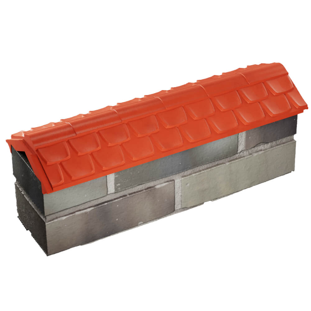 Парапет Zking Эльбрус Красный с посадкой на 0.5 кирпича (130мм) в Невинномысске фото