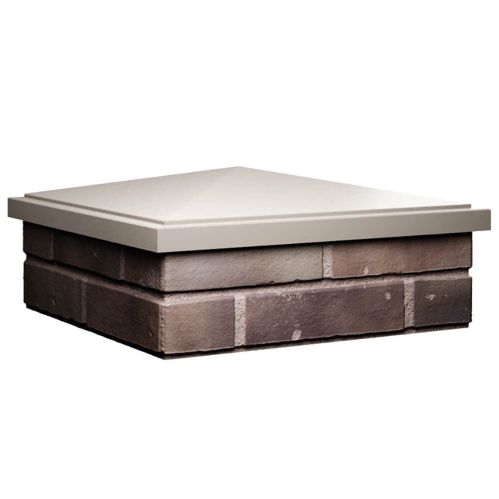 Колпак Zking БонаМоно Бежевый на столб 2х2 кирпича (515х515, 530х530мм) в Невинномысске фото