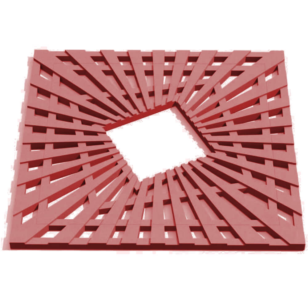 Приствольная решетка для дерева ZKING ATMOSPHERE 1.2х1.2м Красная Невинномысск фото