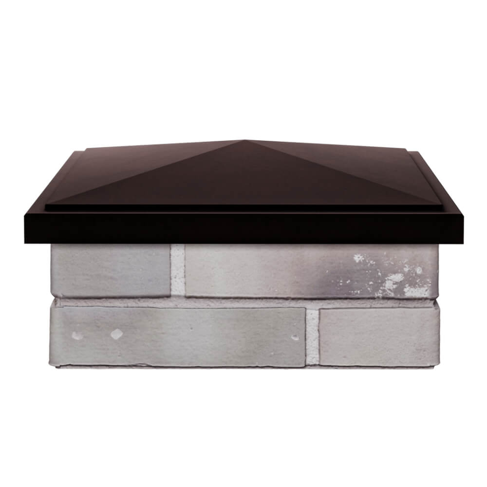 Колпак Zking БонаМоно Коричневый на столб 1.5х1.5 кирпича (385х385, 400х400мм) Невинномысск фото