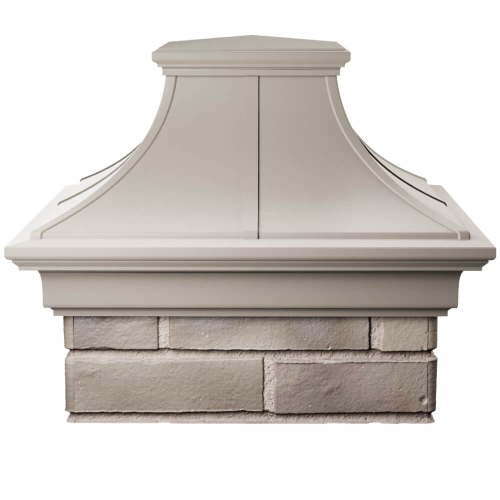 Колпак Zking Монблан Премиум Бежевый на столб 1.5х1.5 кирпича (385х385мм) Невинномысск фото