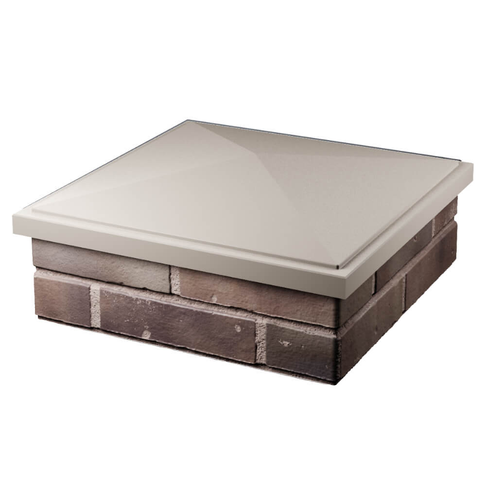 Колпак Zking БонаМоно Бежевый на столб 2х2 кирпича (515х515, 530х530мм) в Невинномысске фото