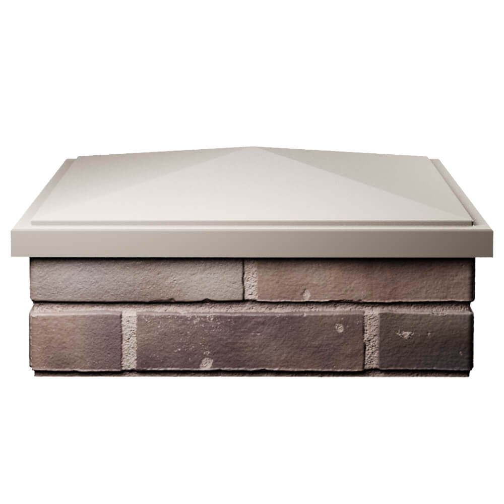 Колпак Zking БонаМоно Бежевый на столб 2х2 кирпича (515х515, 530х530мм) Невинномысск фото