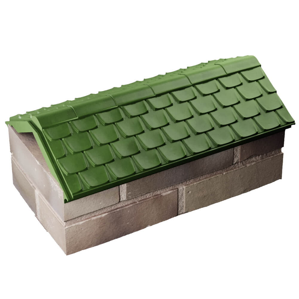 Парапет Zking Эльбрус Зеленый с посадкой на 1 кирпич (255мм) в Невинномысске фото