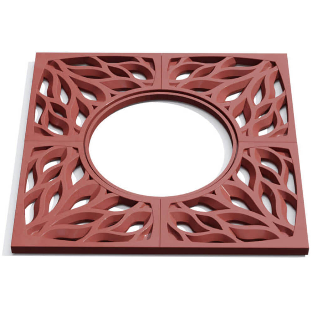 Приствольная решетка для дерева ZKING CRUST 1.2х1.2м Красная Невинномысск фото