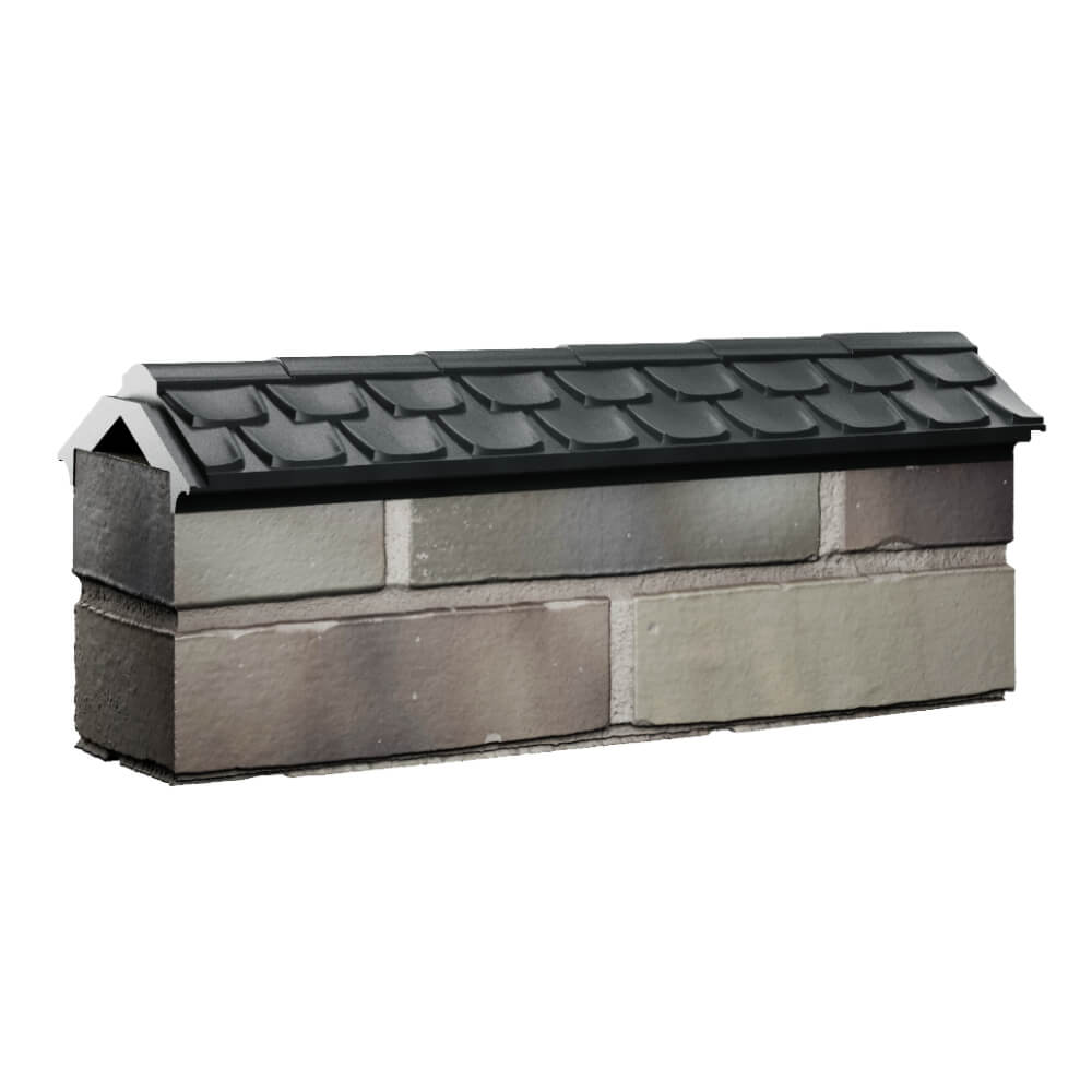 Парапет Zking Эльбрус Черный с посадкой на 0.5 кирпича (130мм) Невинномысск фото