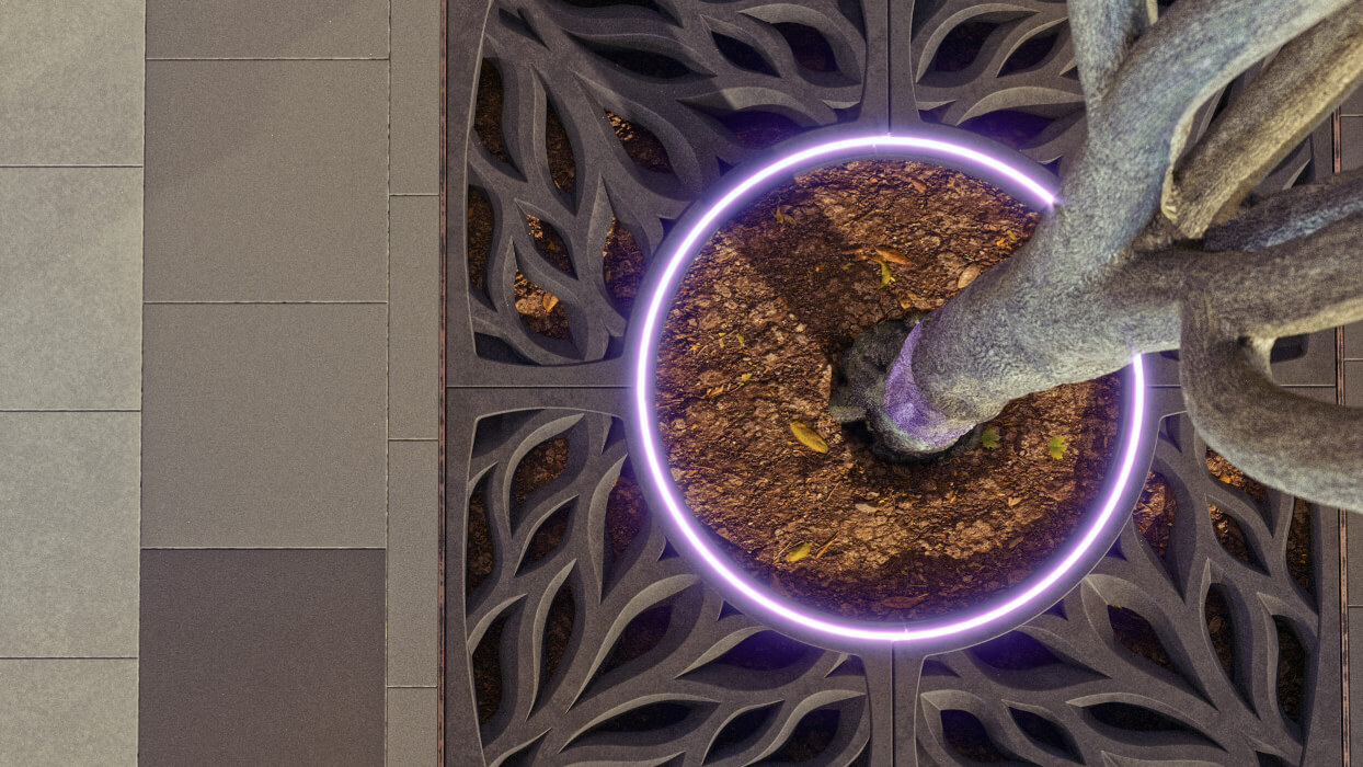 Приствольная решетка для дерева ZKING CRUST 1.2х1.2м Черная в Невинномысске фото