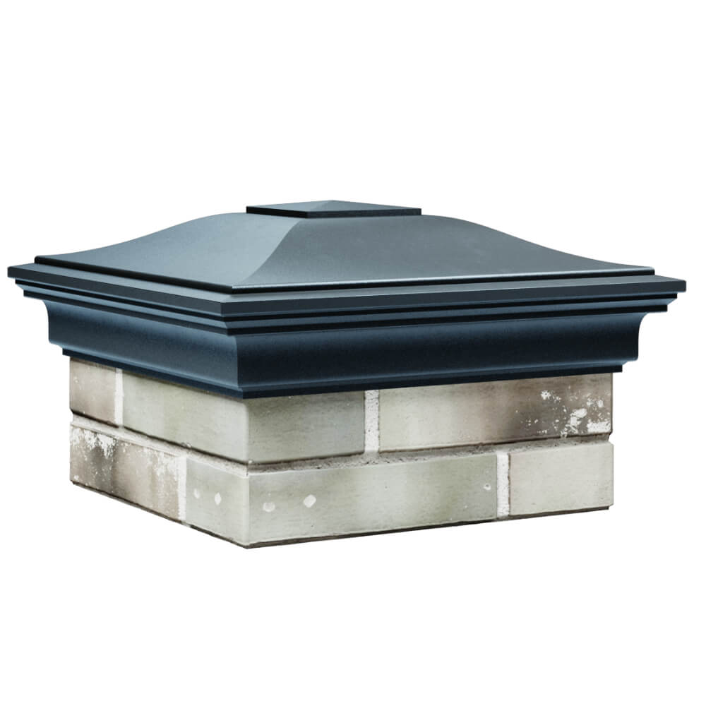 Колпак Zking Монблан Серый на столб 1.5х1.5 кирпича (385х385мм) в Невинномысске фото