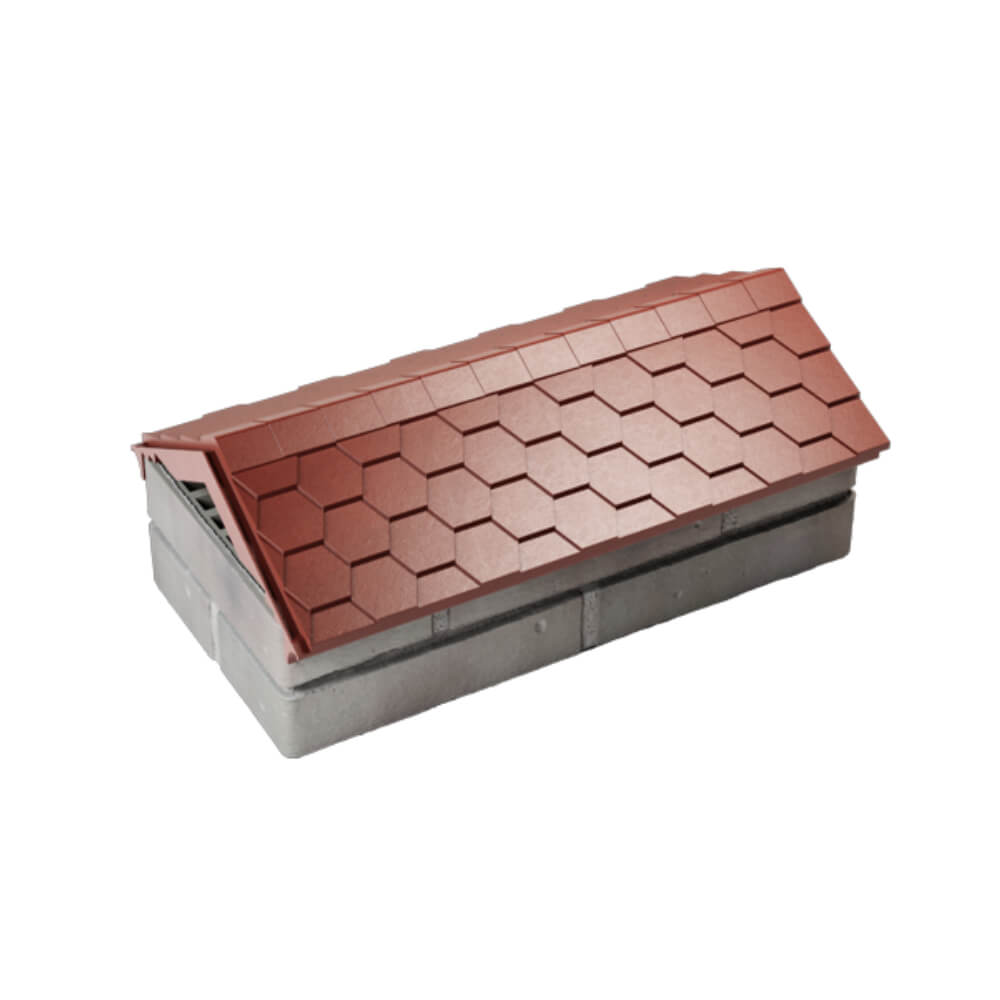 Парапет Zking Эверест Красный с посадкой на 1 кирпич (200/225/255мм) в Невинномысске фото