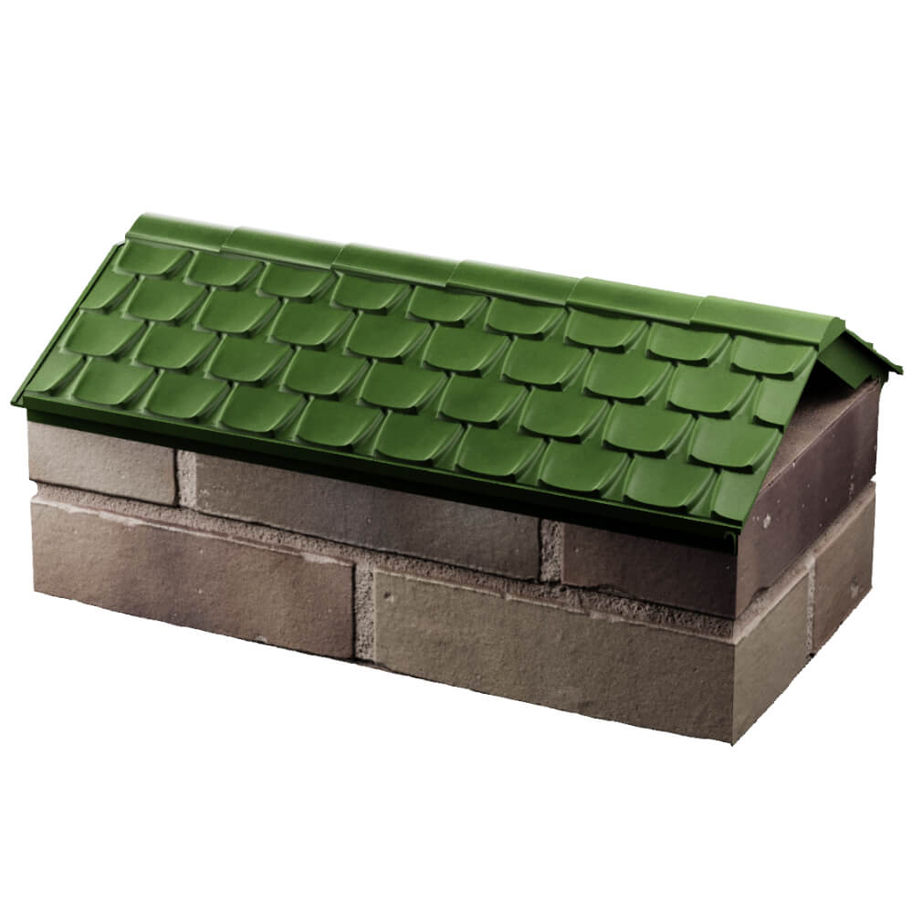 Парапет Zking Эльбрус Зеленый с посадкой на 1 кирпич (255мм) в Невинномысске фото