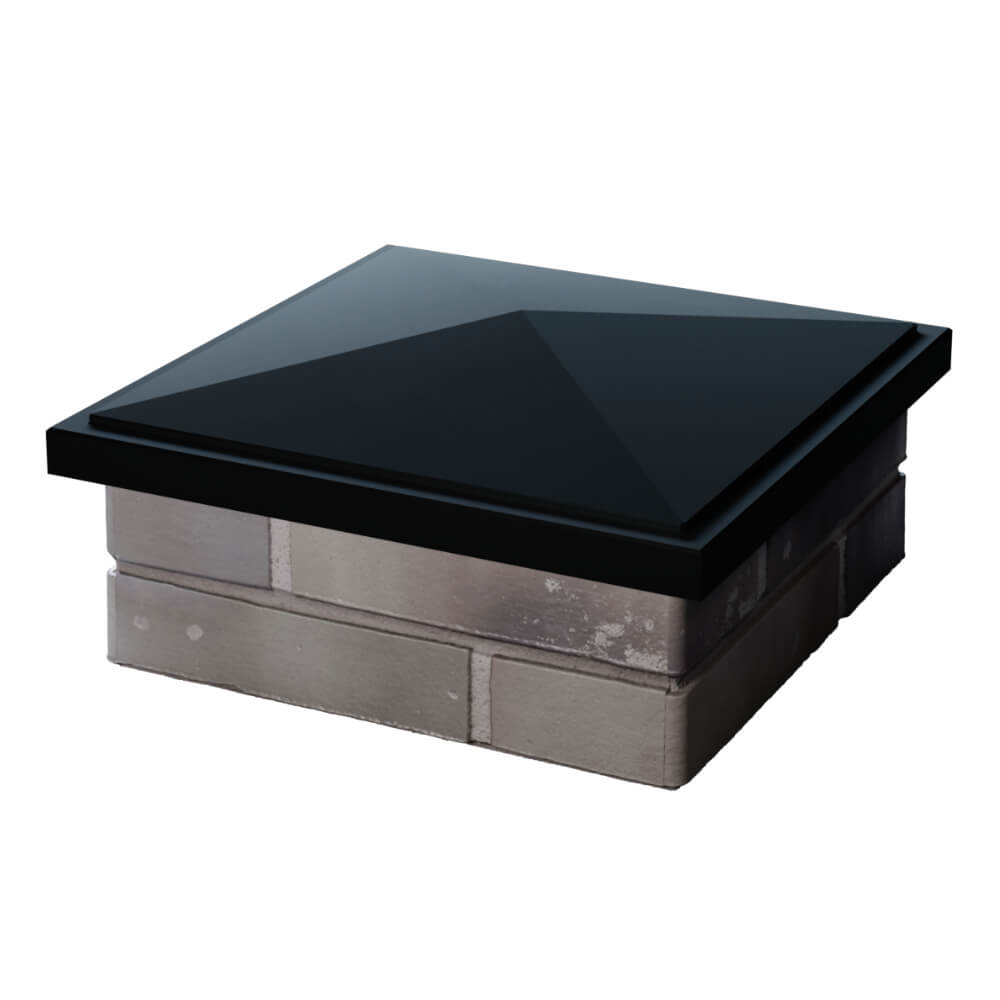 Колпак Zking БонаМоно Черный на столб 1.5х1.5 кирпича (385х385, 400х400мм) в Невинномысске фото