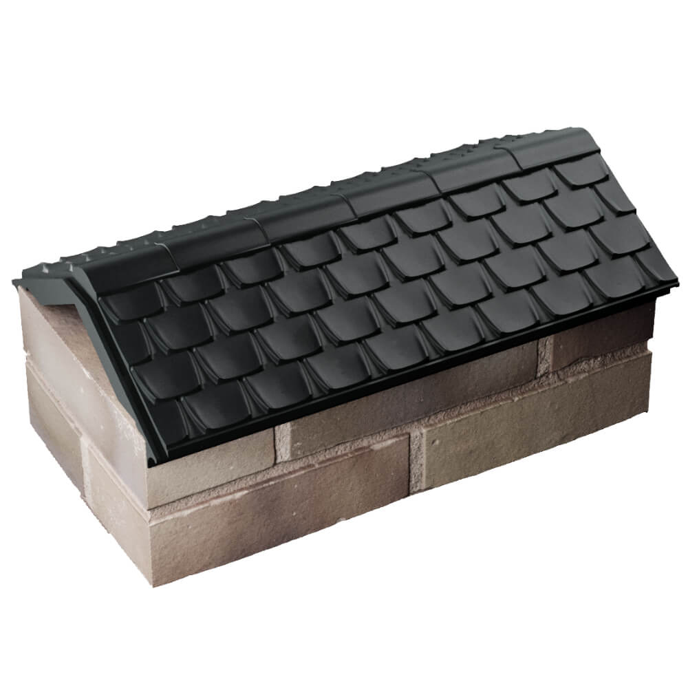 Парапет Zking Эльбрус Черный с посадкой на 1 кирпич (255мм) в Невинномысске фото