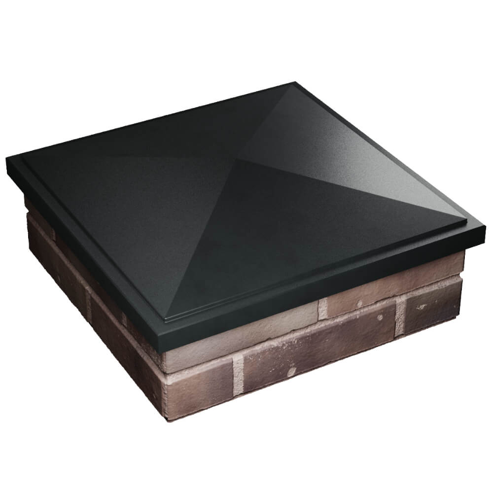 Колпак Zking БонаМоно Черный на столб 2х2 кирпича (515х515, 530х530мм) в Невинномысске фото