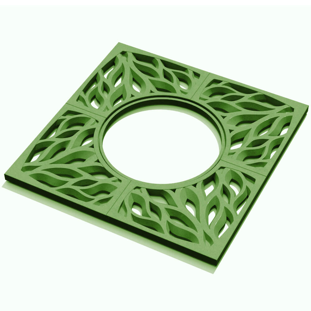 Приствольная решетка для дерева ZKING CRUST 1.2х1.2м Зеленая в Невинномысске фото