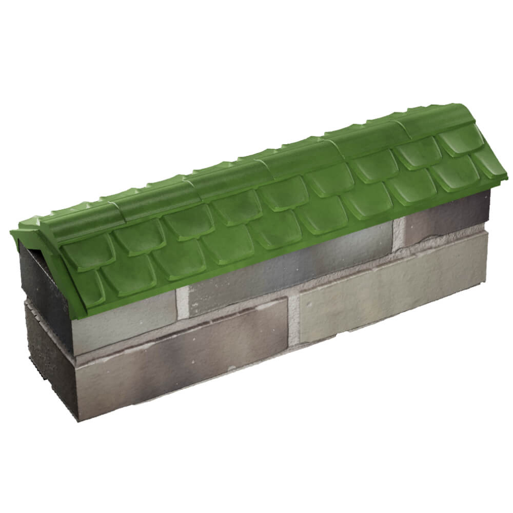 Парапет Zking Эльбрус Зеленый с посадкой на 0.5 кирпича (130мм) в Невинномысске фото